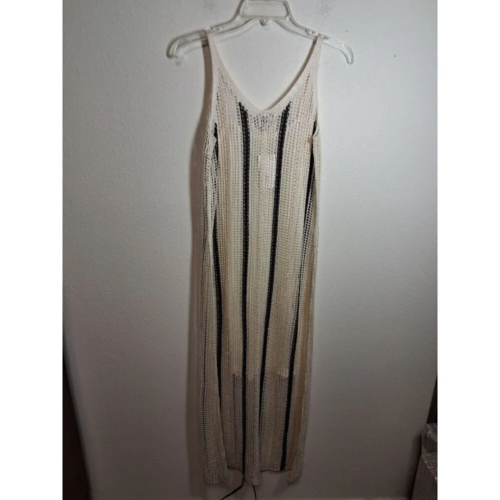 NWT A New Day Dress Knit Boho Business Casual Maxi Cream Size XS - Picture 4 of 5